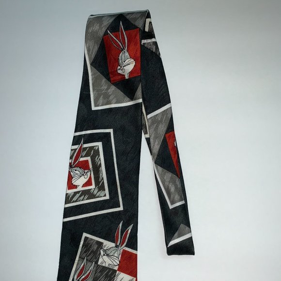 Vintage Looney Tunes Bugs Bunny Tweety Tie - Picture 2 of 5